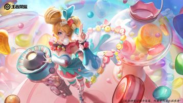 孙尚香-水果甜心优化局内外过程效果展示视频