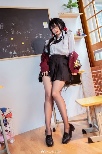 碧蓝航线：大凤cosplay正片，学姐造型的风纪委员