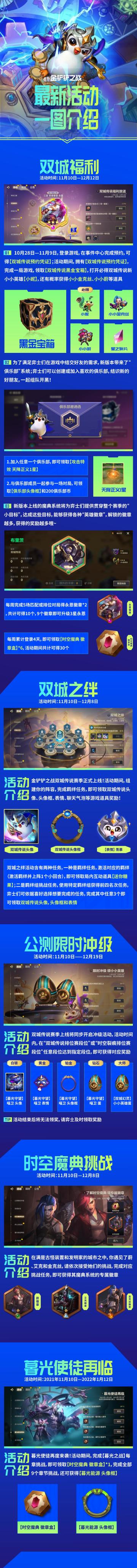 《金铲铲之战》今日正式公测，双城传说赛季登陆游戏！