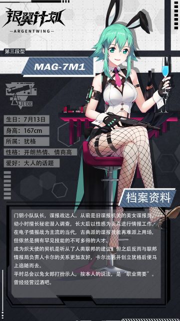 【人事档案】门钥小队队长——MAG-7M1上阵