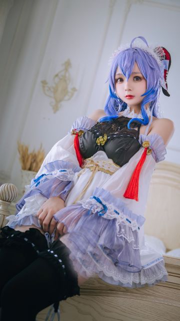 原神《原神》甘雨cosplay正片，[女仆的下午茶时间]