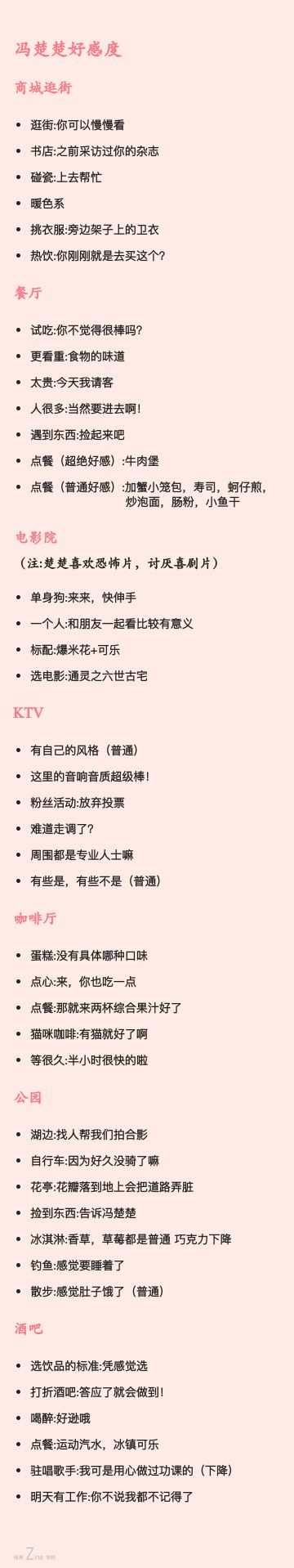 【攻略】水逆少女冯楚楚好感度攻略