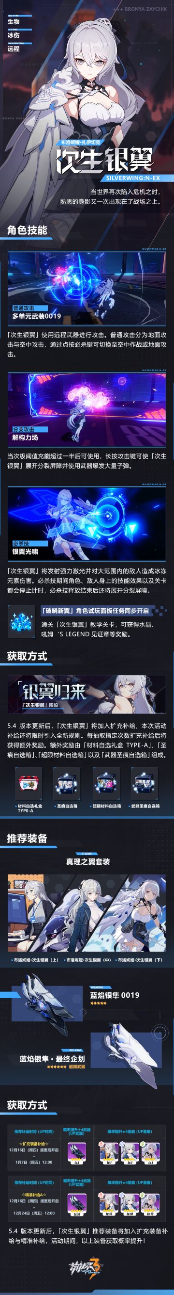 角色情报 |「次生银翼」12月16日登场！