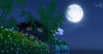 月光·竹林·夜灯，流萤复飞兮