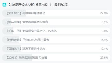 【设计大赛】冬永微冷—玩家共创因子实装！🔥