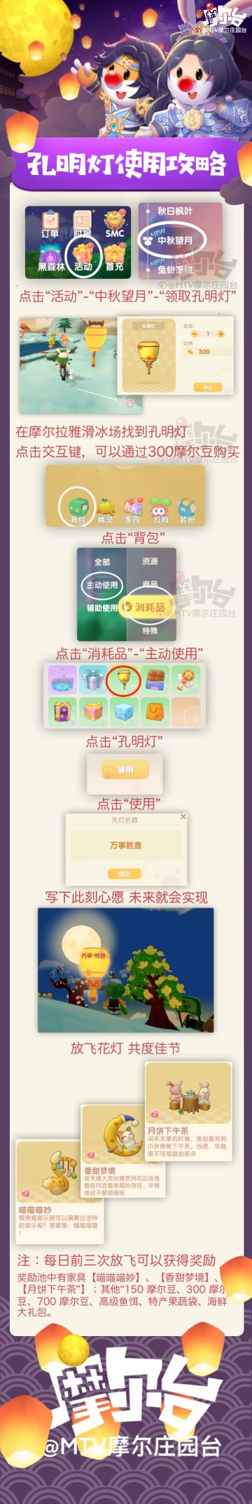 【孔明灯使用攻略】大家放飞孔明灯后获得了什么礼物呢？