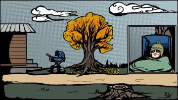 这天,秋高气爽,baby又在打”坏”主意了 :)