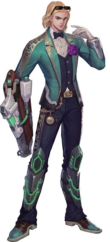 新皮肤原画：花花公子VS幕府将军