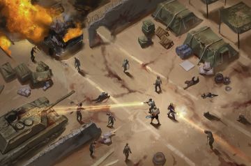 《Survive Another Day》游戏战斗场景原画——军事基地