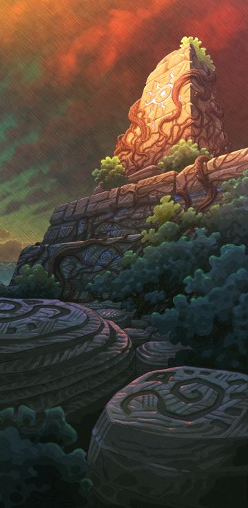 【游戏美术分享】遗迹高清背景