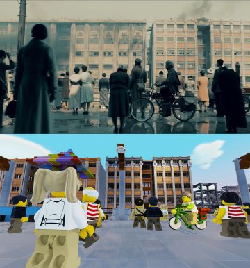 乐高无限再现八佰故事！“小人仔”们自行修复四行仓库