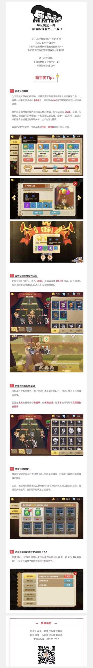 《狗狗呼叫喵星》周三福利和新手Tips来啦