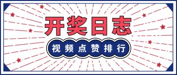 【活动开奖】短视频征集点赞+排行奖项公布！