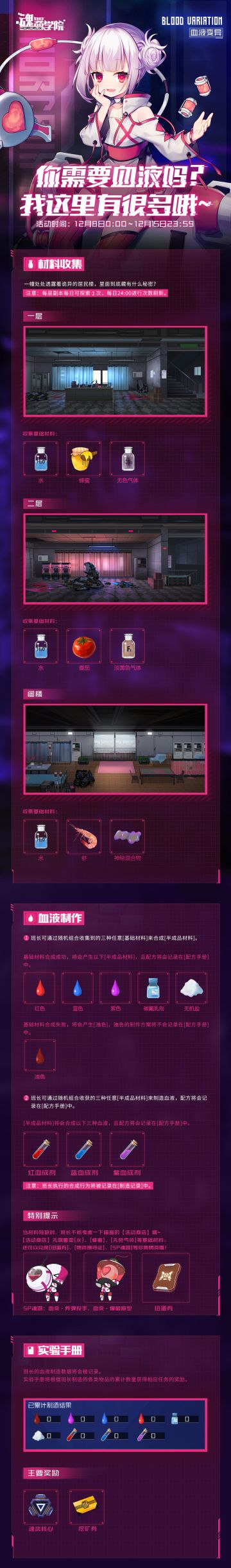 全新限时活动「血液变异（Blood Variation）」来袭！