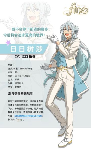 【情报公开】爱与惊奇的表现者——日日树涉