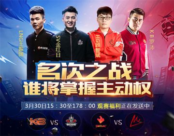 CFML春季赛第十三日比赛前瞻 SV能否绝境重生