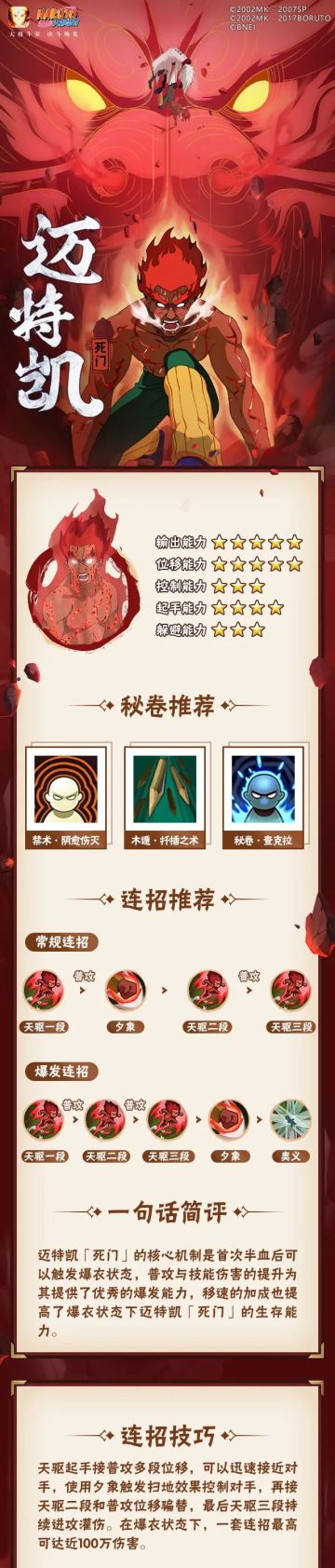 【新忍爆料】红色再续高燃青春，迈特凯「死门」登场！