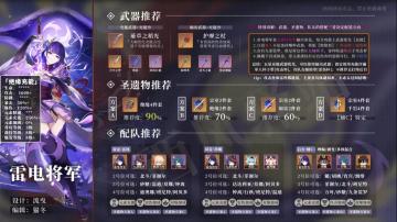 角色攻略|图鉴一览系列——雷电将军