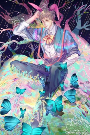 城崎昴——群蝶环绕，静坐树梢 微博活动#应聘你的心上人#