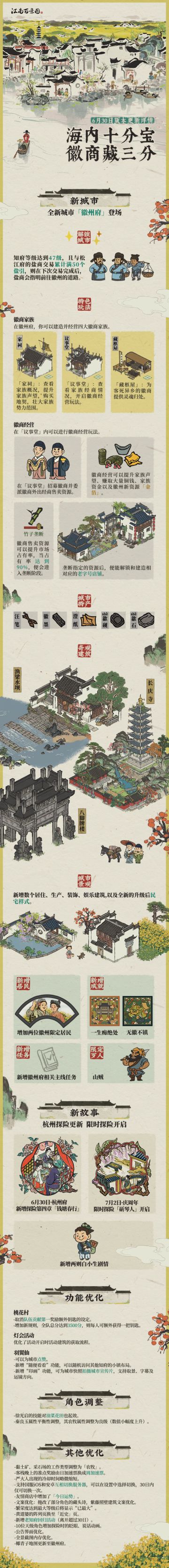 【江南百景图】1.5.0徽州府新版本内容解析