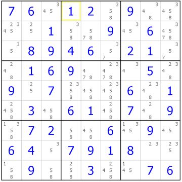 小灰的数独迷你课堂第十讲——fish的观察法