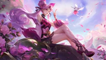 小妲己爆料|孙尚香-蔷薇恋人皮肤特性升级效果展示