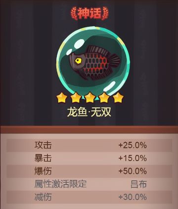 《咸鱼之王》吕布专属鱼强度分析（新思路）