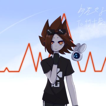 给竹十叁的本命互绘