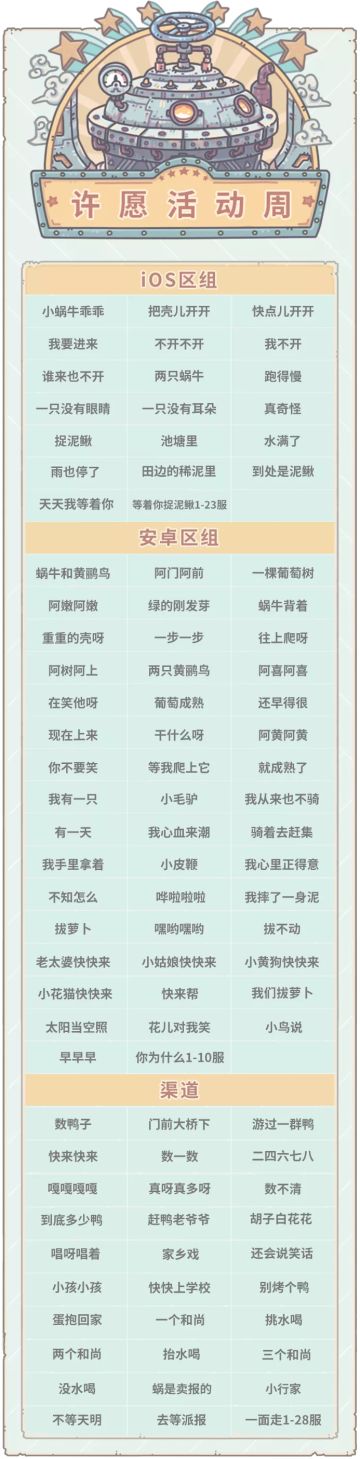 本期活动|0107活动预告，大祈愿之阵开启！