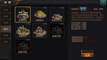 《我的王朝》之联盟建筑篇