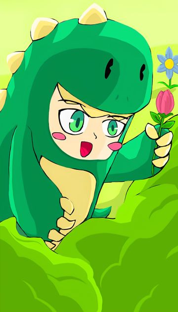 花儿与恐龙… …？