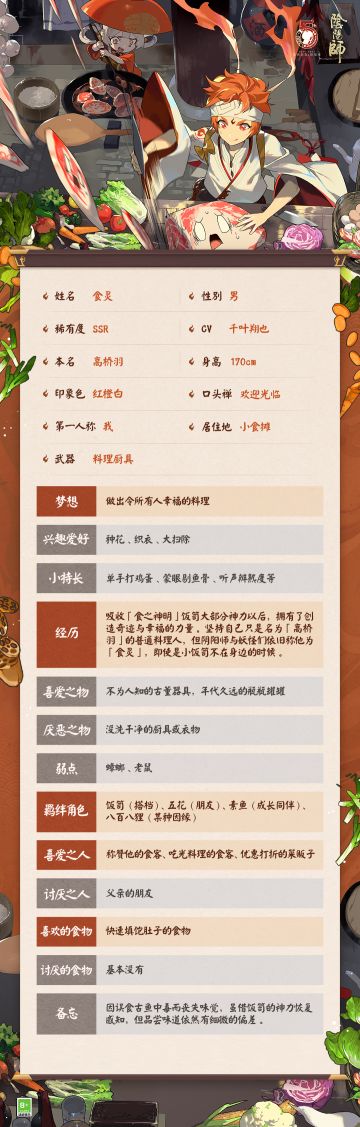 ☆食灵档案公开☆