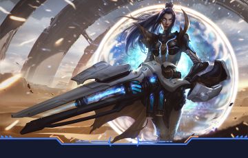 【新皮肤预告】穿梭时间的画面的光？未来战士 凯特琳前来报到！