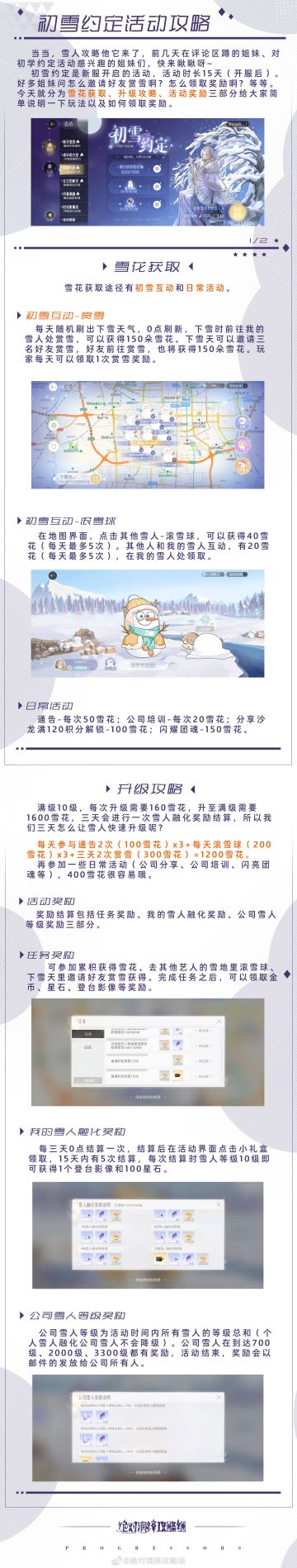 ❄️【初雪约定活动攻略】❄️