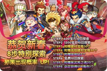 【活动】春节8步探索池开启！必出1个SSR！还有很多福利送，老朋友们是时候回归了！