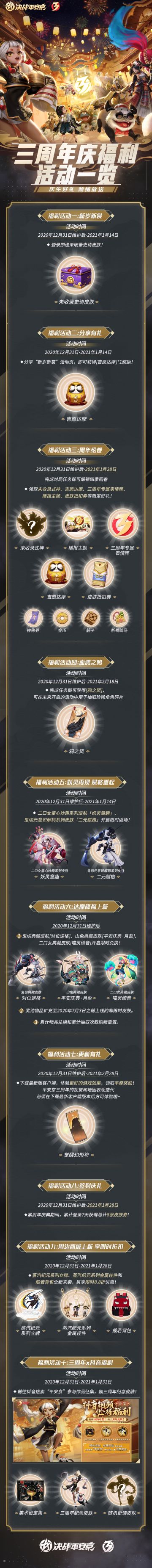 ☆三周年庆福利活动放送☆