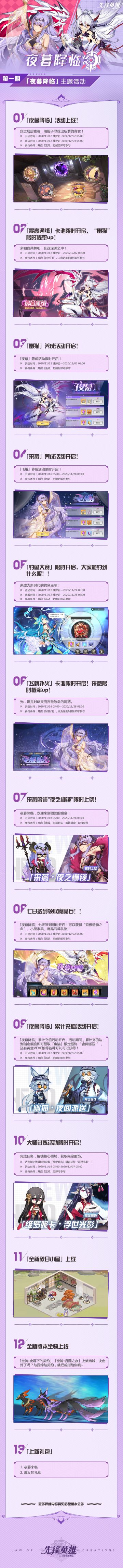 新版本「夜暮降临」版本内容一览