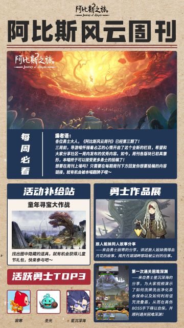 阿比斯风云周刊第三期