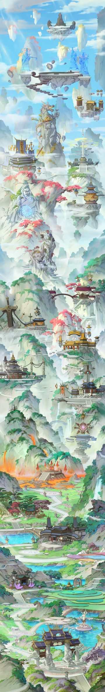 《完美修真》原画鉴赏--门派场景