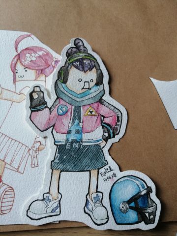 给朋友画了几个香肠w