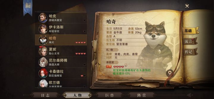哈奇的亲密度咋回事啊?截图