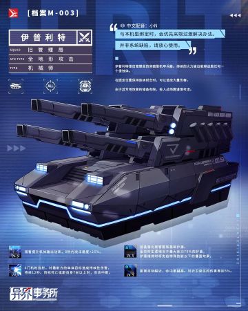 情报解禁 | SSR机械师“伊普利特”即将实装