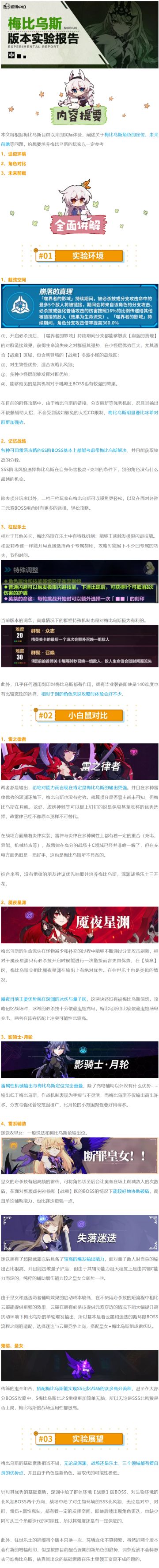 【崩坏3通讯中心】梅比乌斯-深度评测