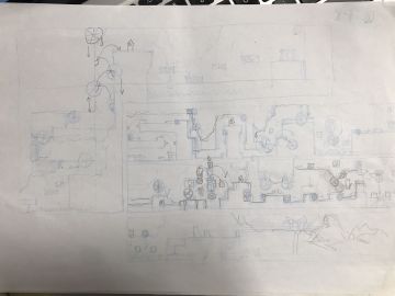 《森之灵：Plop Saga》部分设计稿到完成稿的历程，也算是这个小游戏的制作流程了：）