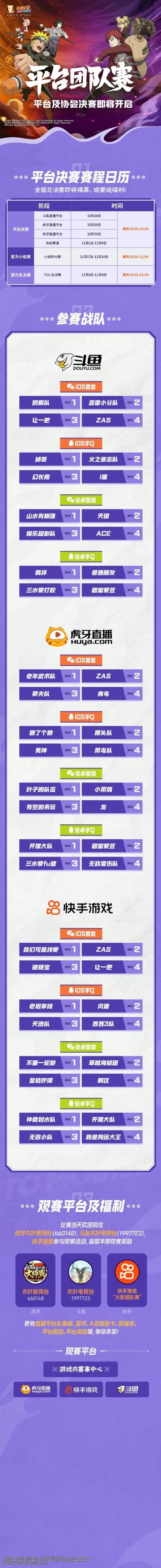 《火影忍者》平台赛决赛开启