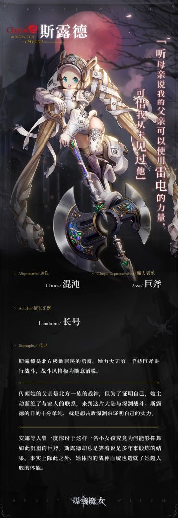 魔女档案丨斯露德——“听说父亲可以使用雷电的力量，可惜我从未见过他”