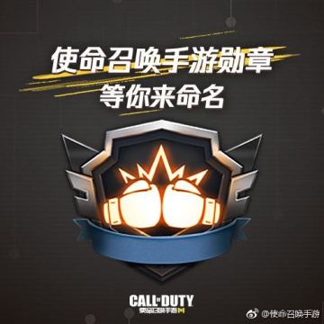 【活动】使命召唤手游勋章，名称你说了算