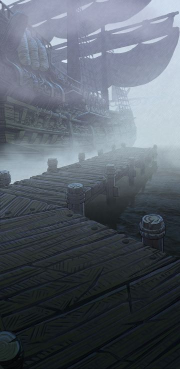 【游戏美术分享】码头高清背景