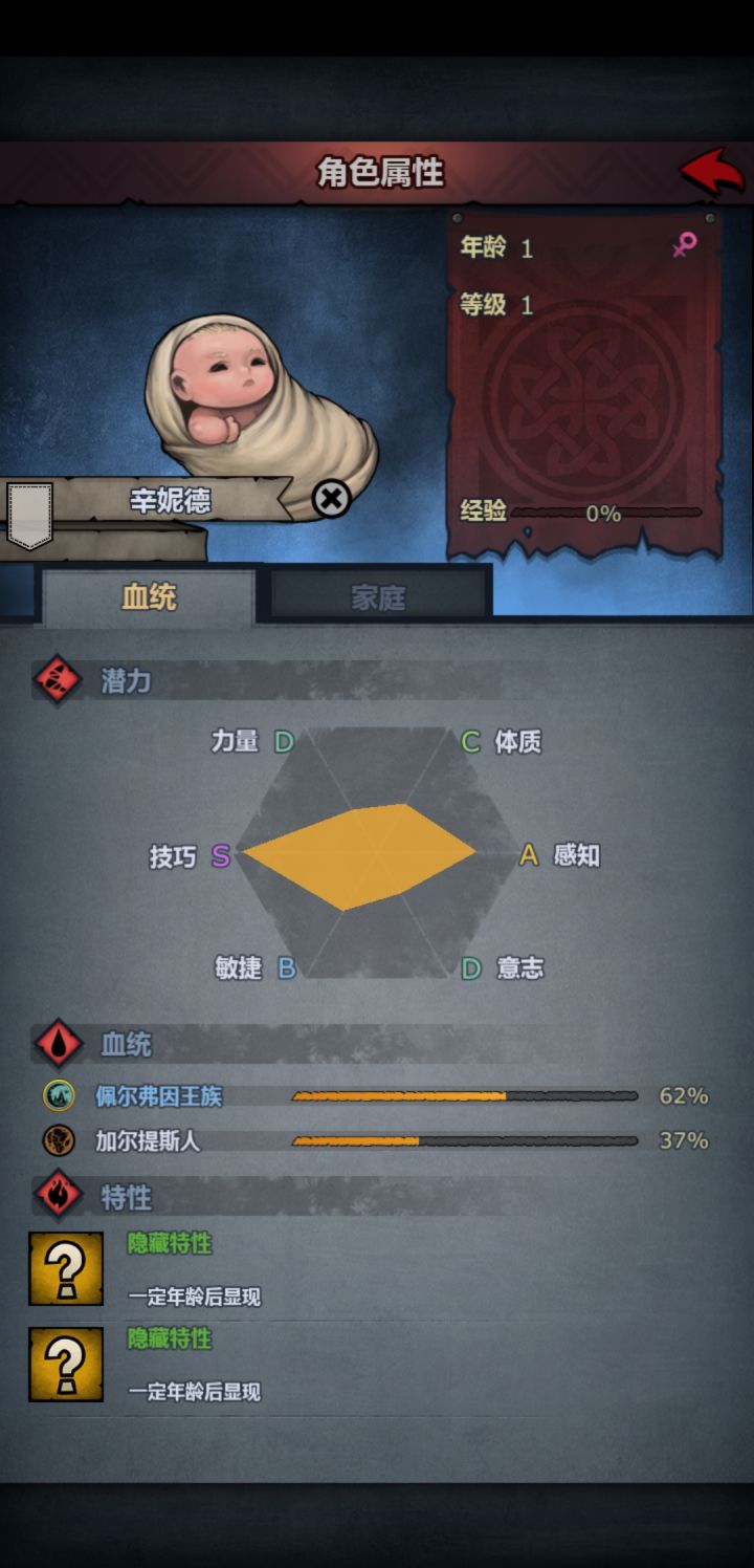 新人目前赛宁和佩儿信赖了，目前有3个伯爵了，血脉不知道怎么提纯，每次都还没父母高。另外我想问问，这个娃娃能当工具人么，我想弄个家装了，目前主角血脉已经濒临凋谢，我也拯救不了了，别人的基斯，血脉逆天，我截图