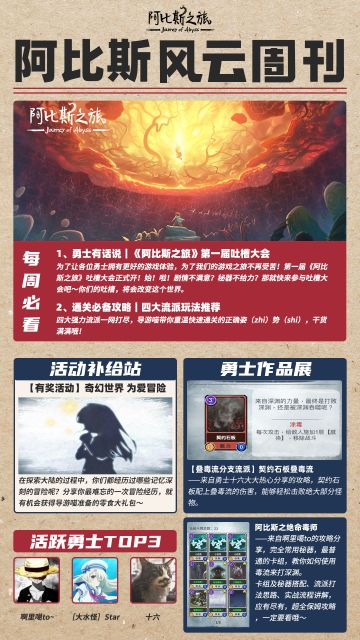 阿比斯风云周刊第一期